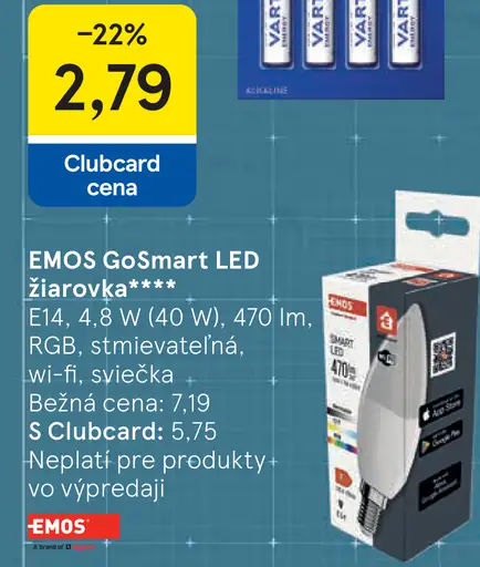 EMOS GoSmart LED žiarovka A60, E27