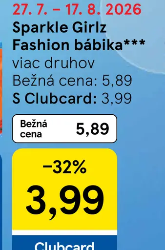 Sparkle Girlz Fashion bábika