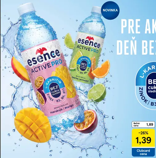 Mattoni Essence Active Pro, rôzne druhy: marakuja/mango a limetka/červený pomaranč