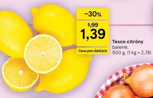 Tesco citróny