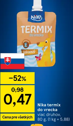 Nika Termix do vrecka viac druhov