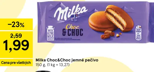 Milka Choc & Choc jemné pečivo
