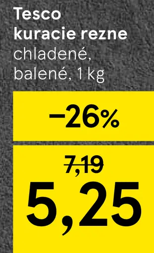 Tesco kurča chladené balené