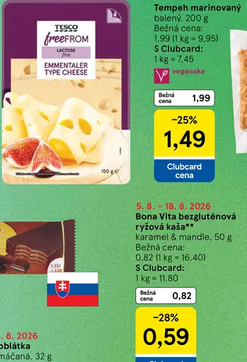 Tempeh marinovaný balený