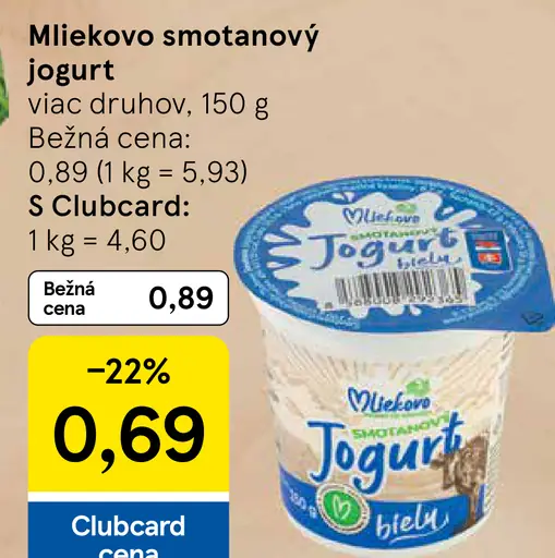 Mlie[k]ovo smotanový jogurt – viac druhov