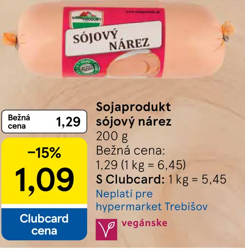 Sojaprodukt Sójový nárez