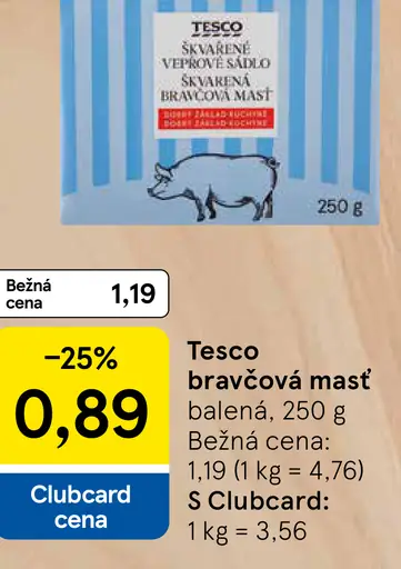 Tesco bravčová masť