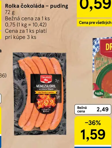 Tauris Venezia gril klobása balená