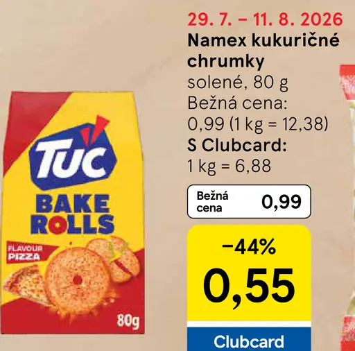 Tuc Bake Rolls príchuť pizza