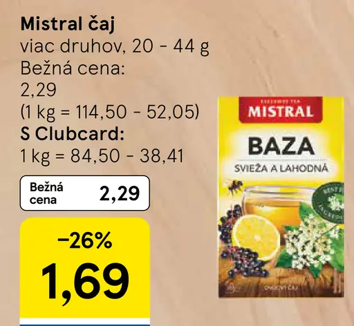 Mistral čaj, viac druhov