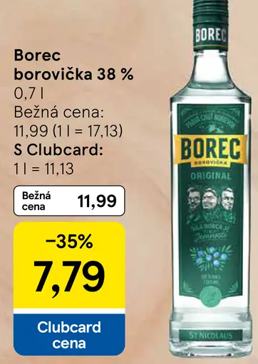 Borec borovička 38 %