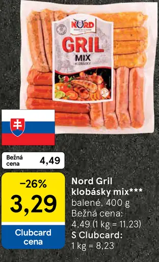 Nord Grill klobásky mix