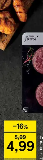 Tesco Finest Premium hovädzí burger