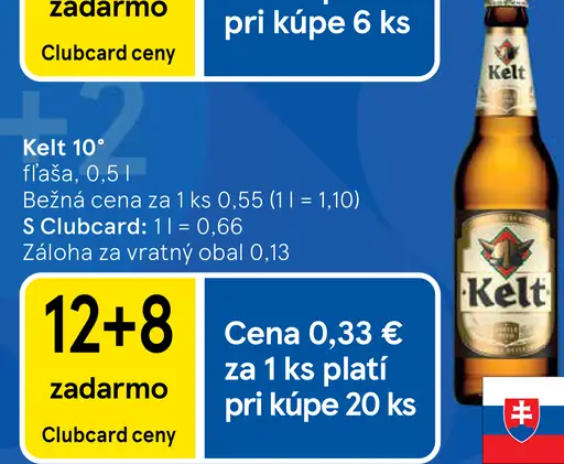Kelt 10° fľaša