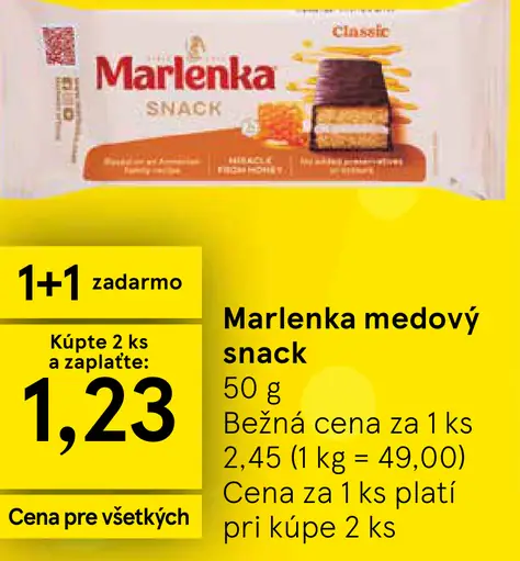 Marlenka Medový snack