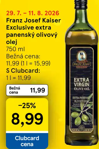 Franz Josef Kaiser Exclusive Extra panenský olivový olej