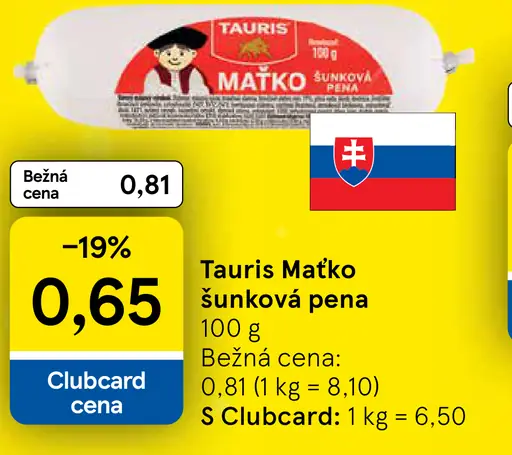 Tauris Maťko šunková pena