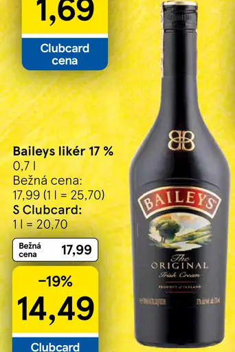 Baileys The Original Irish Cream likér 17%