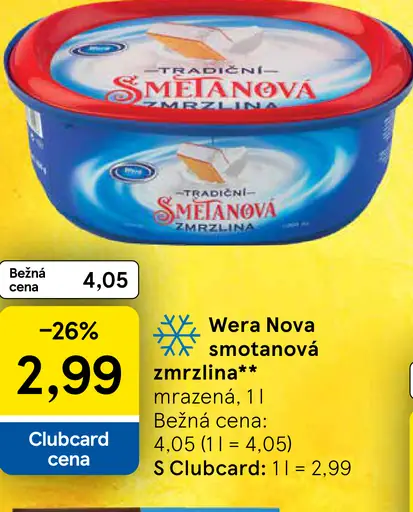 Wera Nova smotanová zmrzlina