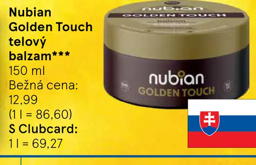 Nubian telový balzam Golden Touch