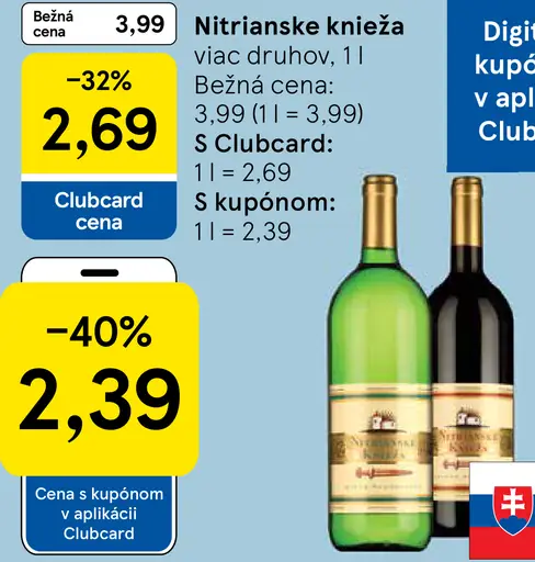 Nitrianske knieža víno viac druhov