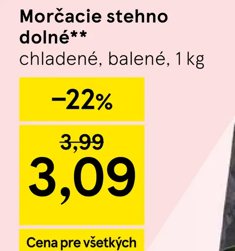 Morčacie dolné stehno