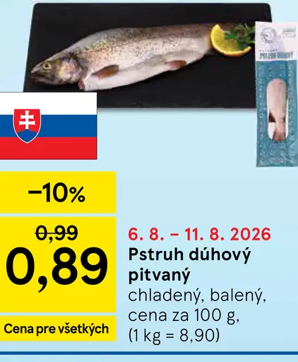 Pstruh dúhový pitvaný