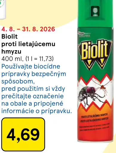 Biolit proti lietajúcemu hmyzu