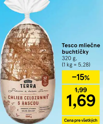 Penam Terra chlieb celozrnný s rascou