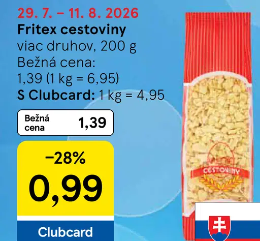 Fritex cestoviny viac druhov