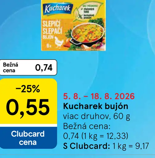 Kucharek bujón, viac druhov