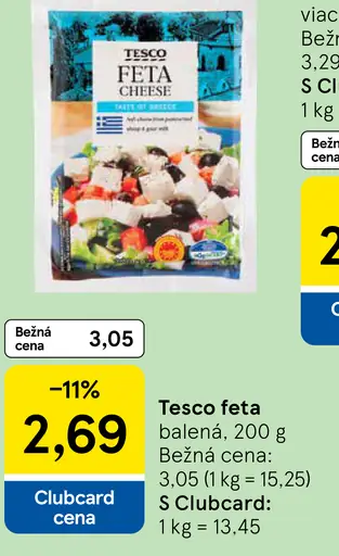 Tesco feta syr