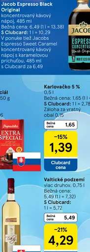 Jacobs Espresso Concentrate Black Original kávový koncentrát