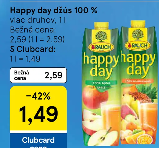 Rauch Happy Day 100 % jablko džús