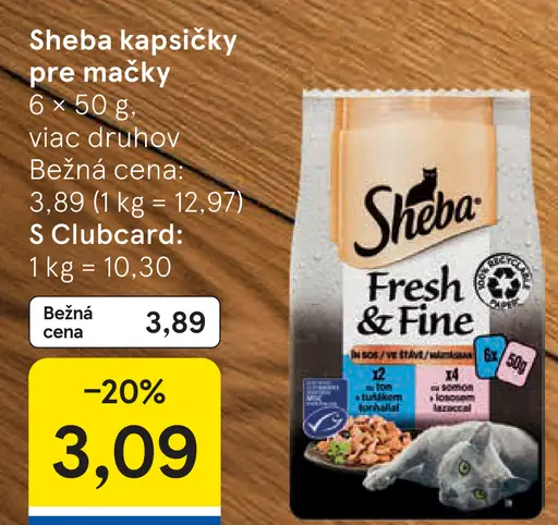 Sheba kapsičky pre mačky