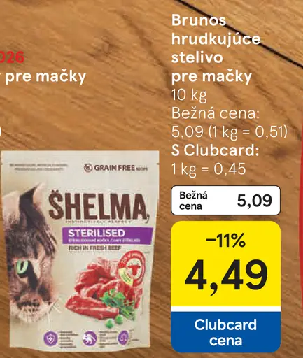 Brunos hrudkujúce stelivo pre mačky