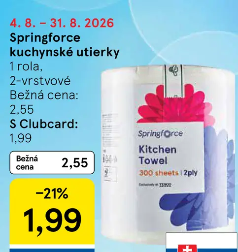 Springforce kuchynské utierky