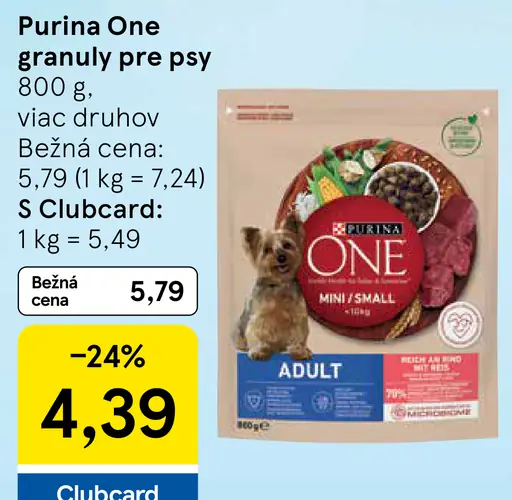 Purina One granuly pre psy, viac druhov