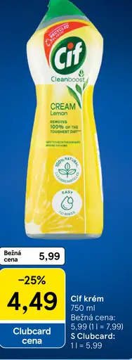 Cif Lemon krém