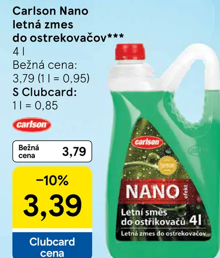 Carlson Nano letná zmes do ostrekovačov