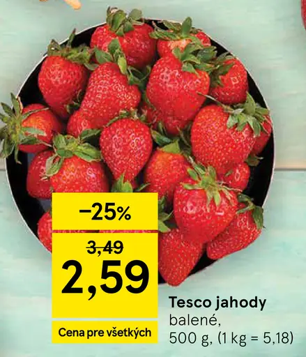Tesco jahody