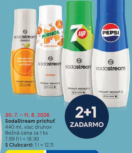 SodaStream príchuť mandarínka