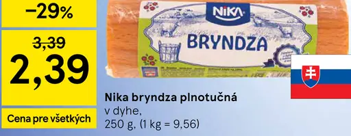 Nika bryndza plnotučná v dyche