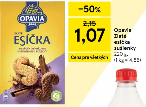 Opavia Zlaté Esíčka sušienky