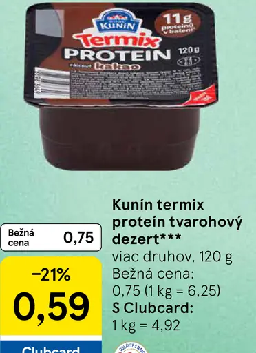 Kunin Termix Protein tvarohový dezert