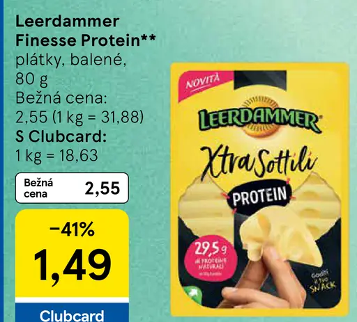 Leerdammer Finesse Protein plátky