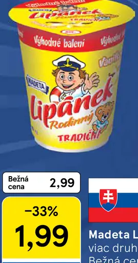 Madeta Lipánek rodinný tvarohový dezert
