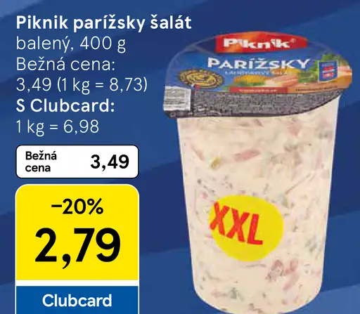 Piknik Parížsky lahôdkový šalát