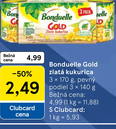 Bonduelle Gold Zlatá kukurica
