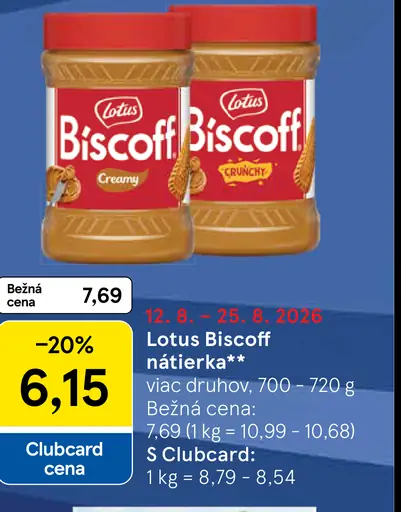 Lotus Biscoff nátierka – Creamy, Crunchy